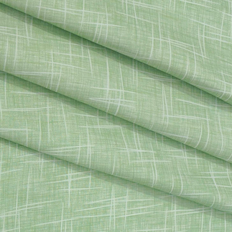 Shirt Fabric Linen Club Linen Blended Printed Colour Tea Green