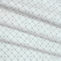 Shirt Fabric Linen Club Linen Blended Printed Colour Light Green N White
