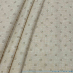 Shirt Fabric Linen Club Pure Linen Printed Colour Light Brown