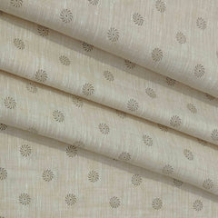 Shirt Fabric Linen Club Pure Linen Printed Colour Light Brown