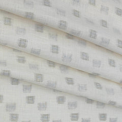Shirt Fabric Linen Club Pure Linen Dobby Colour Ash Brown