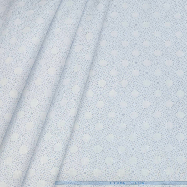 Shirt N kurta Fabric Linen Club Linen Blended Printed Colour Light Blue