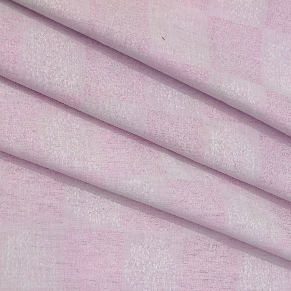 Shirt Fabric Linen Club Linen Blended Jacquard Colour Light Pink