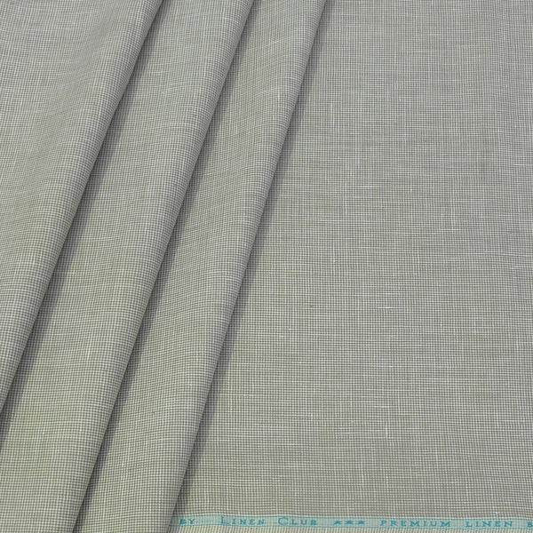 Shirt N kurta Fabric Linen Club Linen Blended Self Check Colour Dull Green