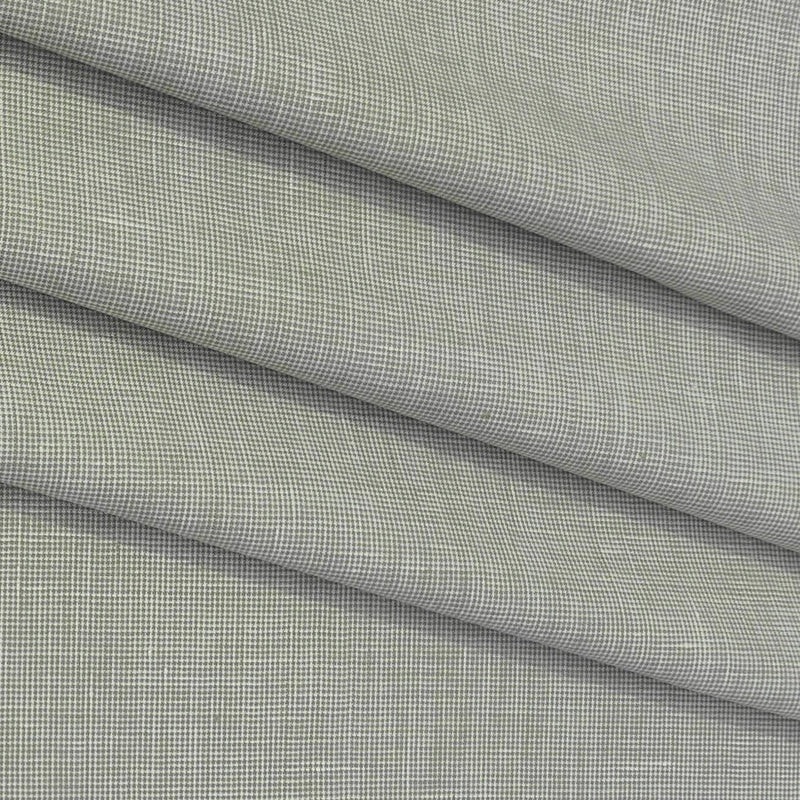 Shirt N kurta Fabric Linen Club Linen Blended Self Check Colour Dull Green