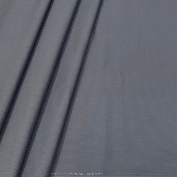 Trouser Fabric Donear Pure Cotton Textured Colour Greyish Blue