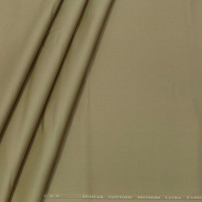 Trouser Fabric Donear Pure Cotton Textured Colour Beeswax Brown