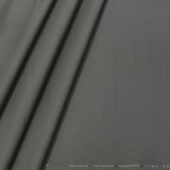Trouser Fabric Donear Pure Cotton Textured Colour Greenish Grey
