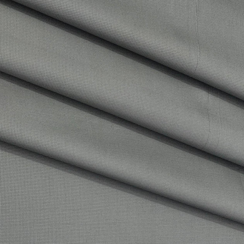 Trouser Fabric Donear Pure Cotton Textured Colour Seal Grey