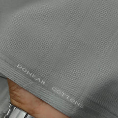 Trouser Fabric Donear Pure Cotton Textured Colour Seal Grey