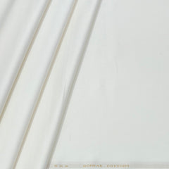 Trouser Fabric Donear Pure Cotton Plain Colour Cream