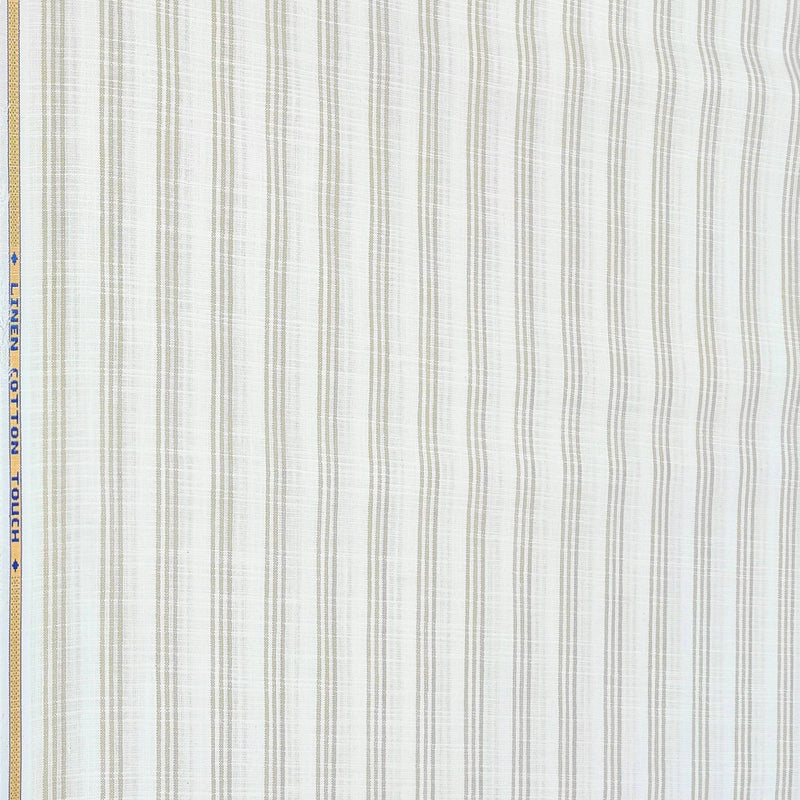 Pant Shirt Combo Pack Siyaram Brown Pant, Lining Poly Cotton Brown N White Shirt Fabric