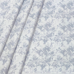 Shirt Fabric ManTire Giza Cotton Printed Colour Dusty Blue