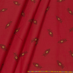 Shirt n Kurta Fabric Stiff Pure Cotton Check Premium Colour Red