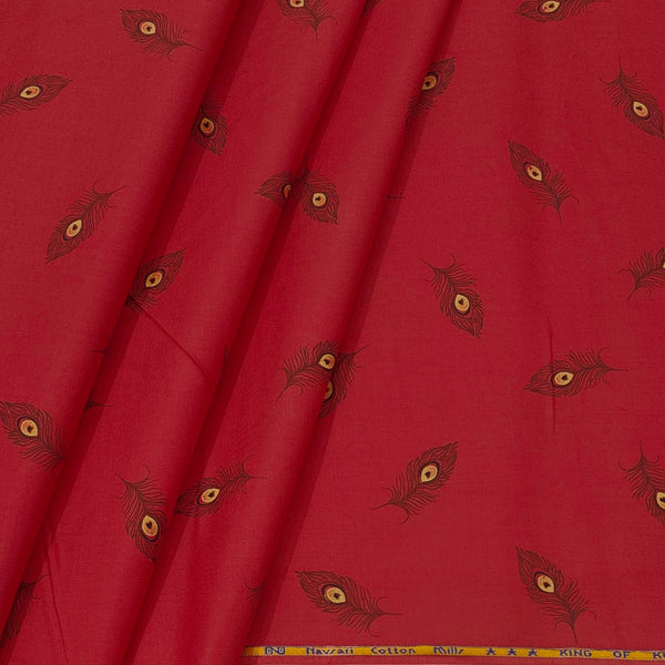 Shirt n Kurta Fabric Stiff Pure Cotton Check Premium Colour Red