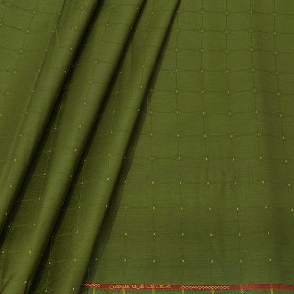 Shirt n Kurta Fabric Stiff Pure Cotton Check Premium Colour Maximum Green