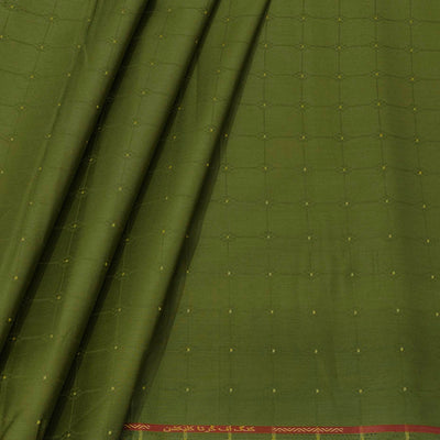 Shirt n Kurta Fabric Stiff Pure Cotton Check Premium Colour Maximum Green