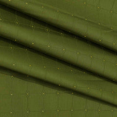 Shirt n Kurta Fabric Stiff Pure Cotton Check Premium Colour Maximum Green