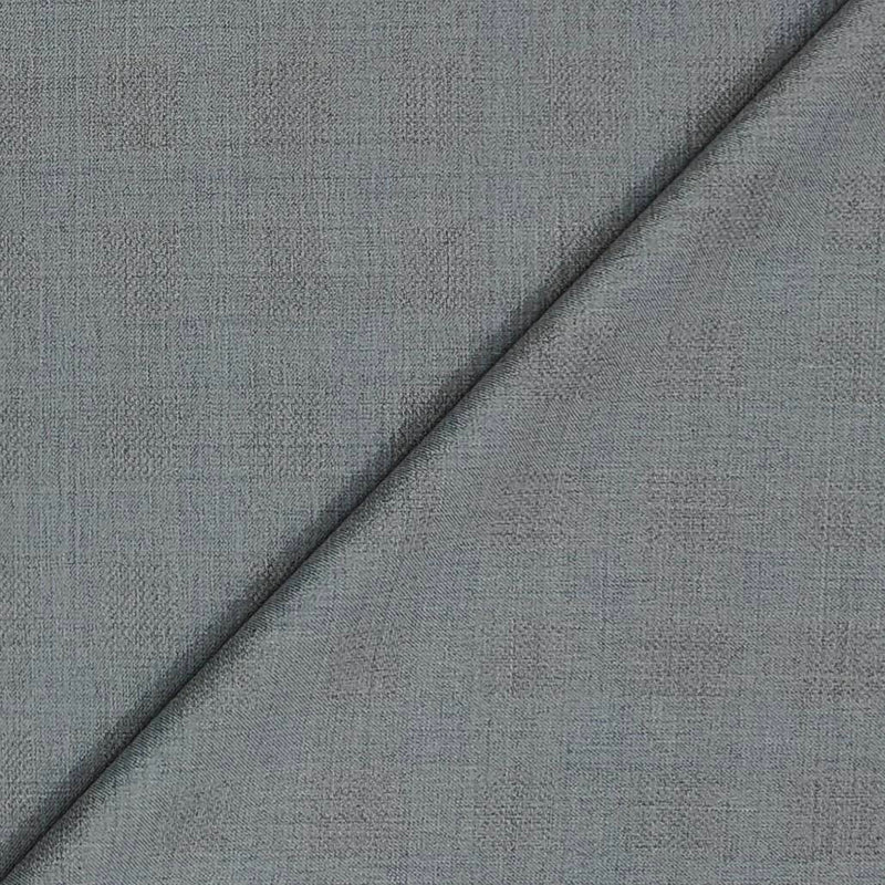 Trouser Fabric Canetti Italy Merino 100s Wool Blend Jacquard Check Colour Ash Grey