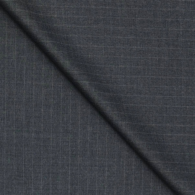 Trouser Fabric Canetti Italy Merino 100s Wool Blend Lining Colour Dark Grey