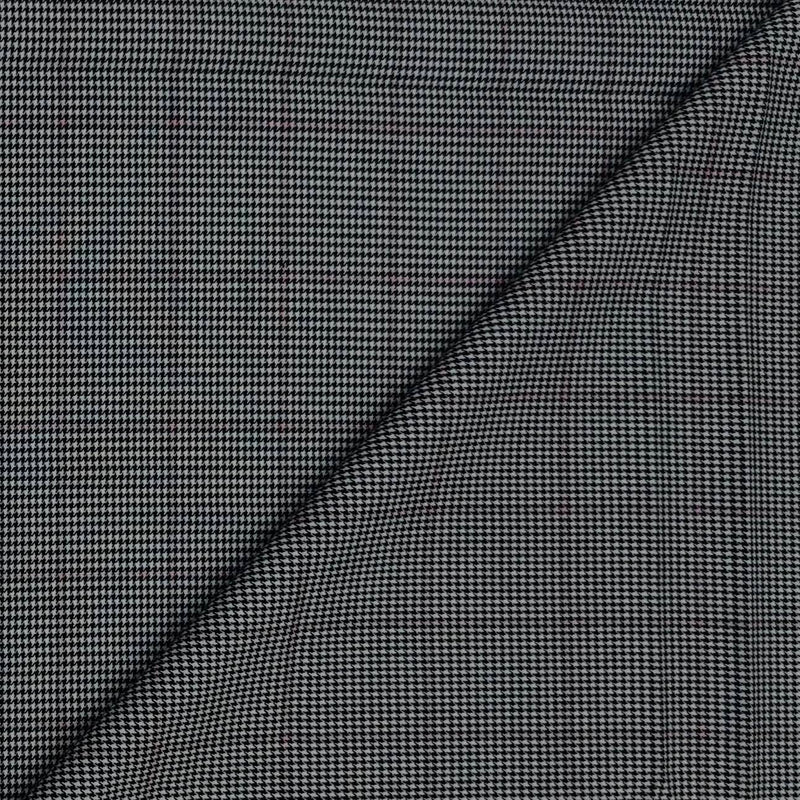 Trouser Fabric Canetti Italy Luxury TR Zig Zag Colour Black N Grey