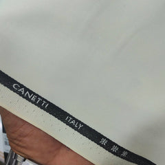 Trouser Fabric Canetti Italy Luxury TR Plain Colour Cream