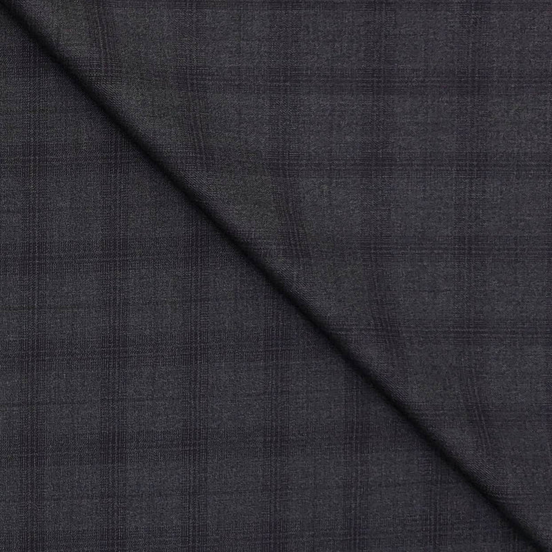 Trouser Fabric Canetti Italy Luxury TR Broad Check Colour Frost Lavender