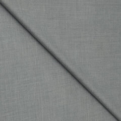Trouser Fabric Canetti Italy Merino 100s Wool Blend Jacquard Check Colour Ash Grey