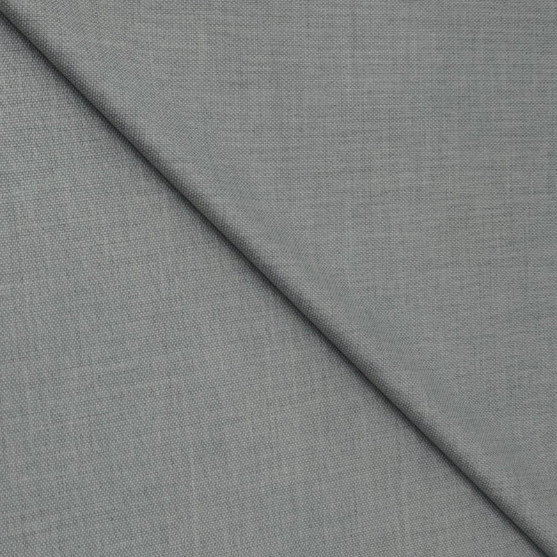 Trouser Fabric Canetti Italy Merino 100s Wool Blend Jacquard Check Colour Ash Grey