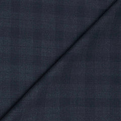 Trouser Fabric Canetti Italy Luxury TR Broad Check Colour Greyish Blue