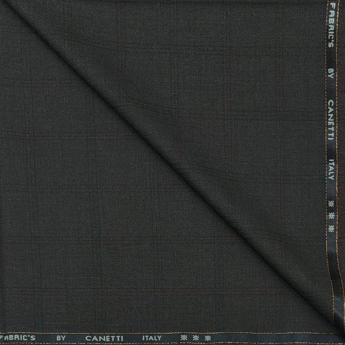Trouser Fabric Canetti Italy Luxury TR Broad Check Colour Brownish Green
