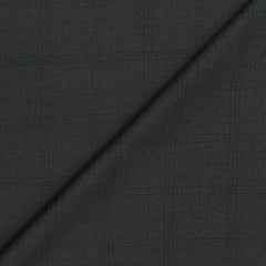 Trouser Fabric Canetti Italy Luxury TR Broad Check Colour Brownish Green