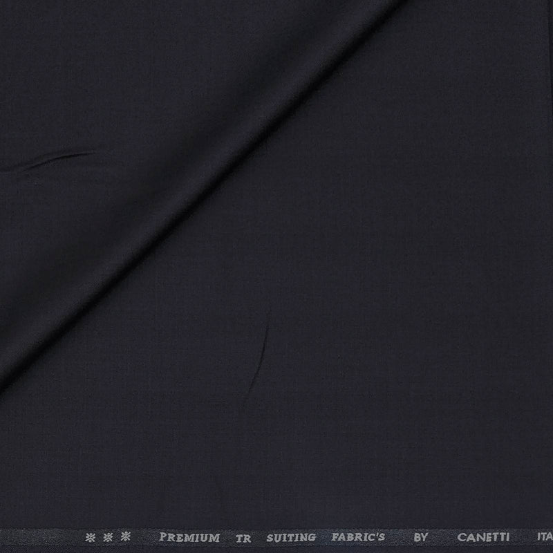 Trouser Fabric Canetti Italy Luxury TR Mild Check Colour Dark blue