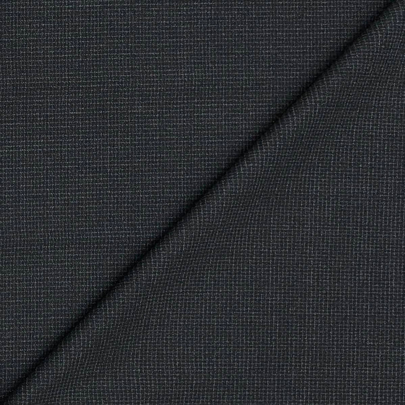Trouser Fabric Canetti Italy Merino 100s Wool Blend Pin Check Colour Blackish Grey