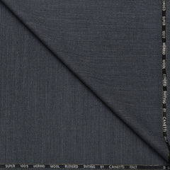Trouser Fabric Canetti Italy Merino 100s Wool Blend Slub Colour Grey