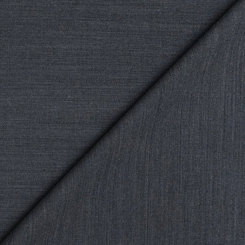 Trouser Fabric Canetti Italy Merino 100s Wool Blend Slub Colour Grey