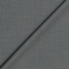 Trouser Fabric Canetti Italy Merino 100s Wool Blend Pin Check Colour Greenish Grey