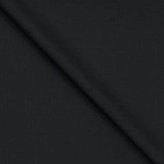 Trouser Fabric Canetti Italy Merino 100s Wool Blend Plain Colour Black