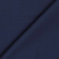 Trouser Fabric Canetti Italy Merino 100s Wool Blend Check Colour Royal Blue