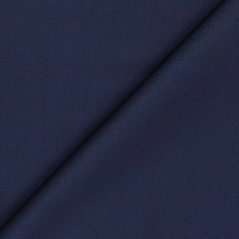 Trouser Fabric Canetti Italy Merino 100s Wool Blend Check Colour Royal Blue