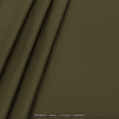 Trouser Fabric Donear Pure Cotton Plain Colour Dark Brown