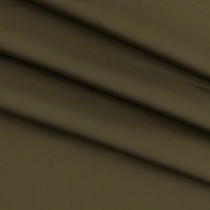 Trouser Fabric Donear Pure Cotton Plain Colour Dark Brown