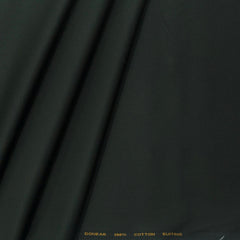 Trouser Fabric Donear Pure Cotton Plain Colour Dark Sacramento Green