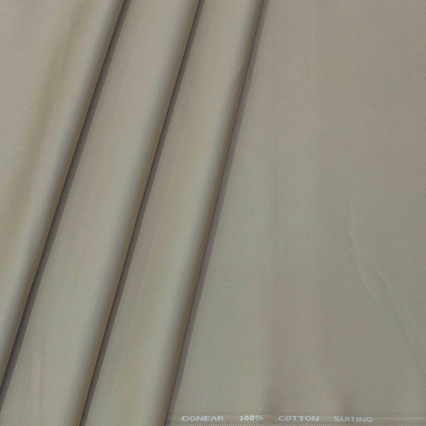 Trouser Fabric Donear Pure Cotton Plain Colour Light Brown