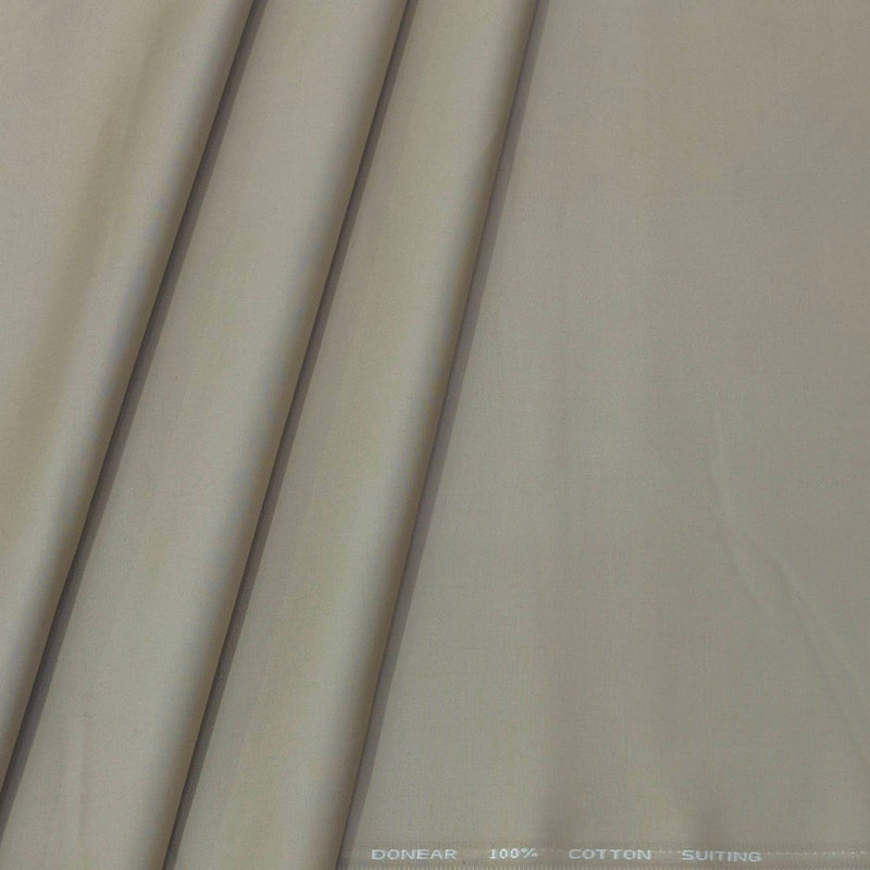 Trouser Fabric Donear Pure Cotton Plain Colour Light Brown