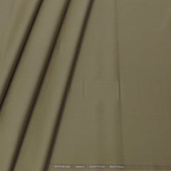 Trouser Fabric Donear Pure Cotton Plain Colour Moss Brown