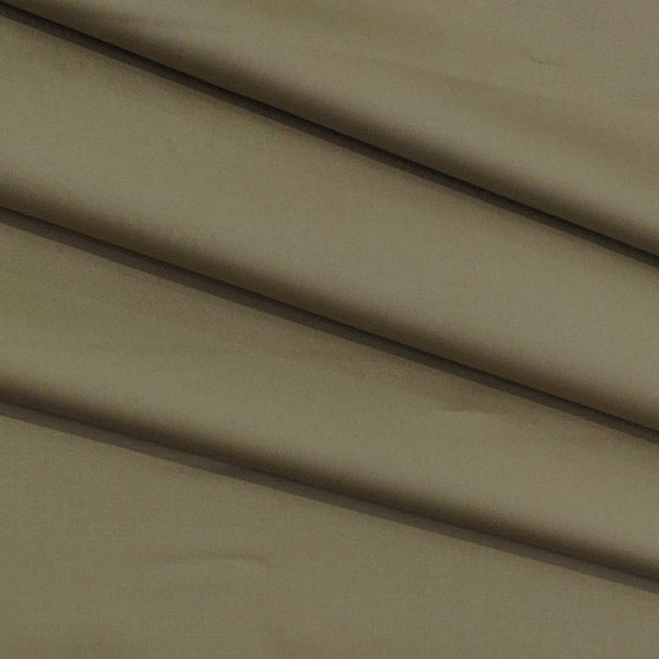 Trouser Fabric Donear Pure Cotton Plain Colour Moss Brown