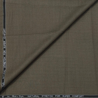 Suit Fabric Reid & Taylor Poly Viscose Mix Check Color Wood Brown
