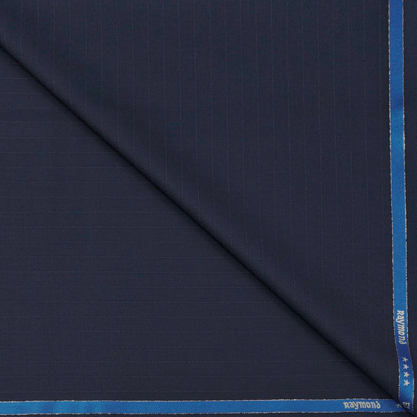Suit Fabric Raymond Fine Wool Blended Lining Color Dark Blue