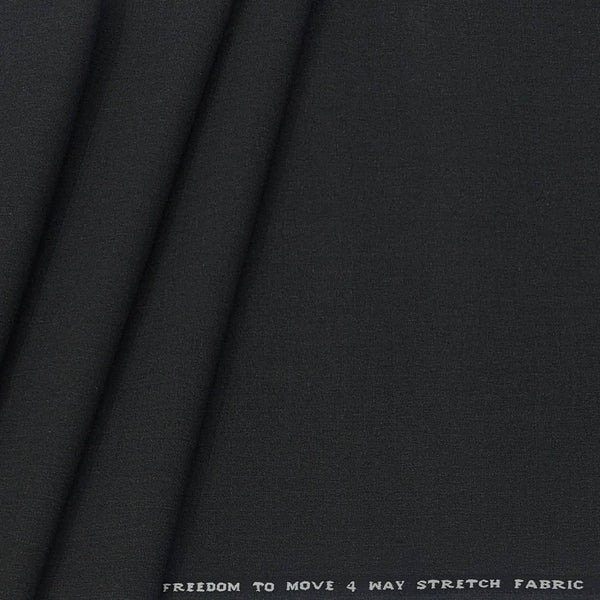Suit Fabric Graviera 4 way Lycra Worsted Color Dark Grey